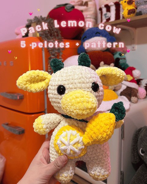 Pack Lemon Cow - Softy Chenille
