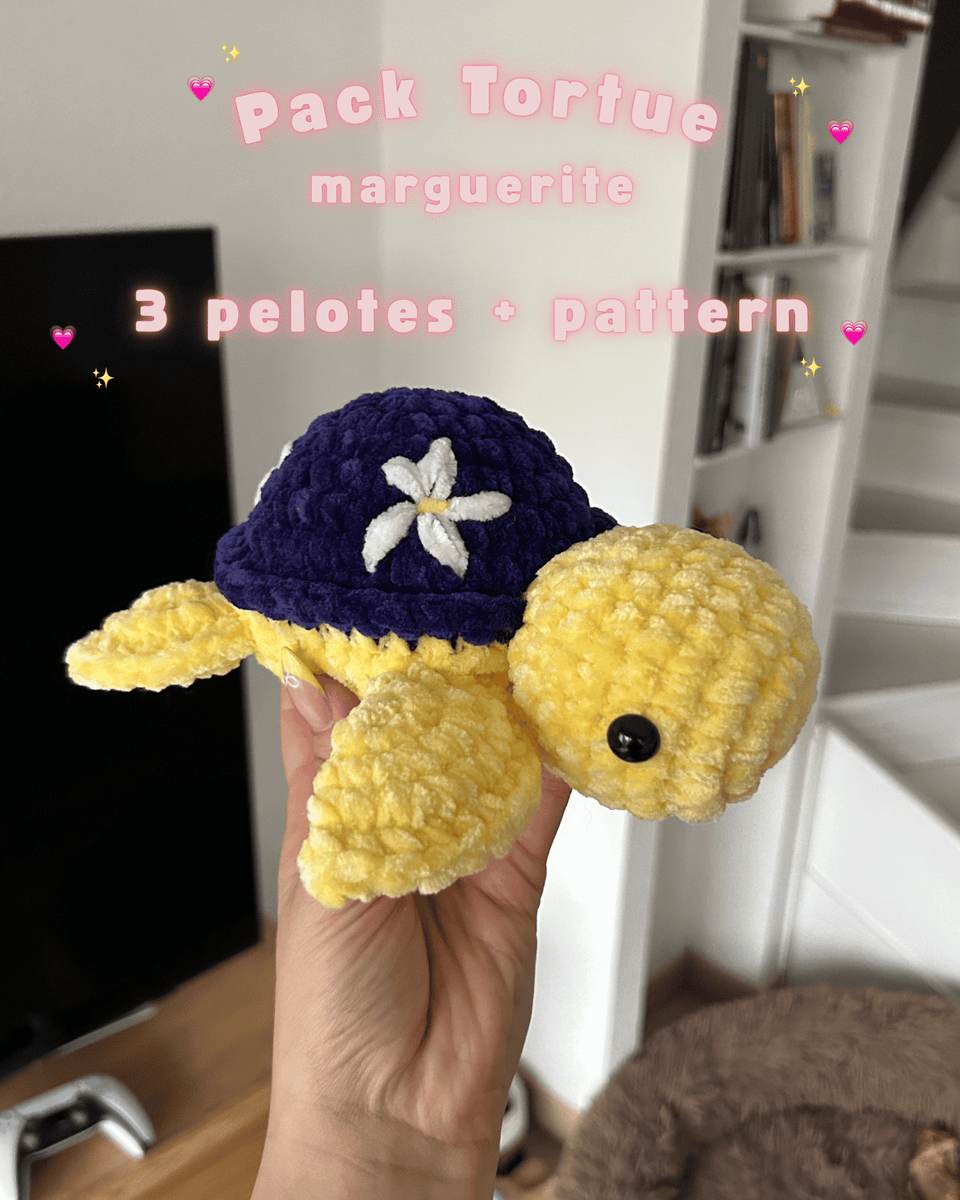 Pack Tortue Marguerite - Softy Chenille