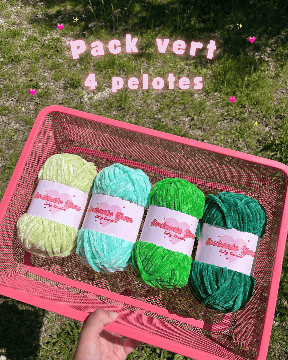 Pack Vert - Softy Chenille