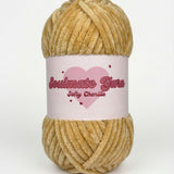 pelote de laine chenille Softy beige foncé ultra douce pour crochet Amigurumi