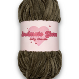 pelote de laine chenille Softy gris foncé ultra douce pour crochet amigurumi