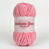 pelote de laine chenille Softy rose ultra douce pour crochet Amigurumi