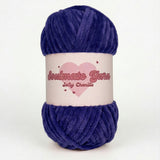 pelote de laine chenille Softy violet nuit ultra douce pour crochet amigurumi